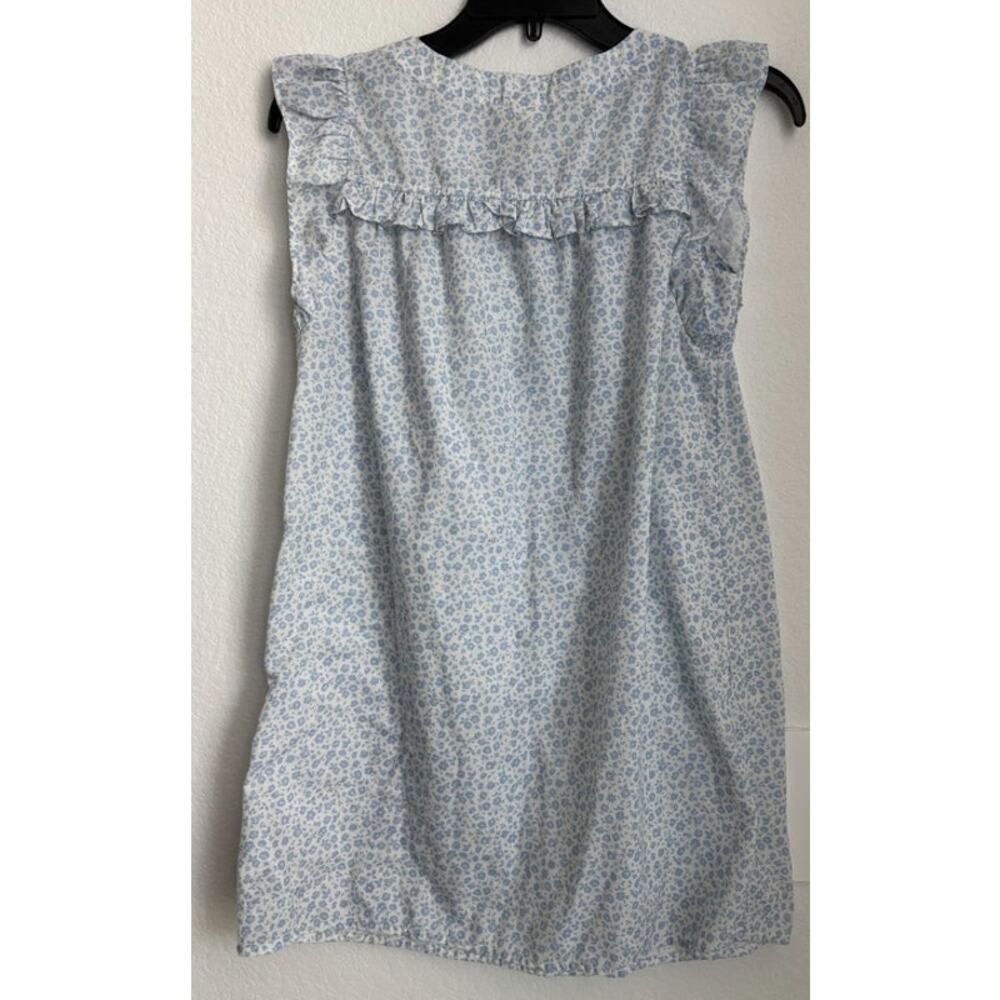 Crewcuts Sleepwear Girls Blue Floral Cottage Ditsy Night Gown Size 10 - Picture 2 of 4